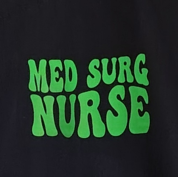 Scrubs For Women Navy Medical Surgical Nurse Top Classic Fit With Pockets Medium - Picture 3 of 8